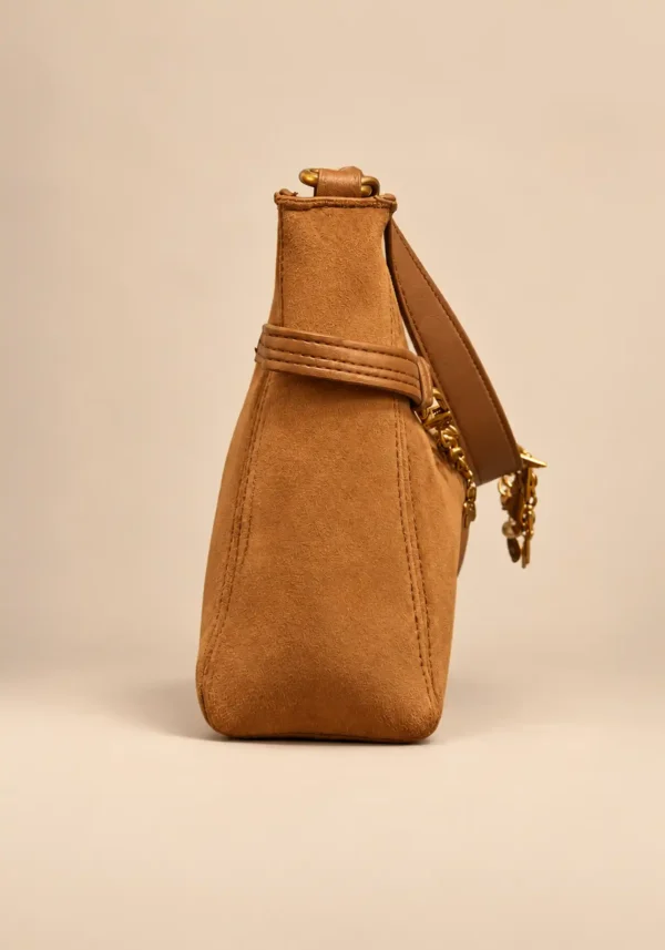 Bolso Steve Madden Camel con Cadena y Dijes