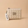 Cartera Compacta Acolchada Steve Madden Blanca
