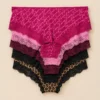Set de 5 Panties Juicy Couture con Encaje, Talla S
