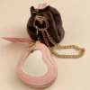 Set de 2 Mini Monederos Juicy Couture con Espejo de Corazón