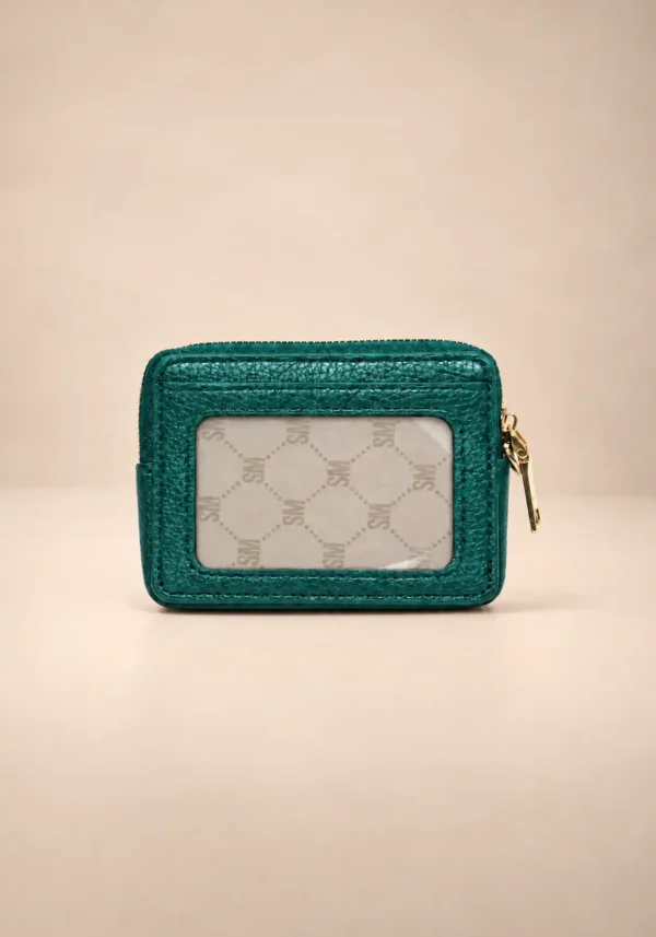 Monedero Tarjetero Muñequera Steve Madden Verde con Correa